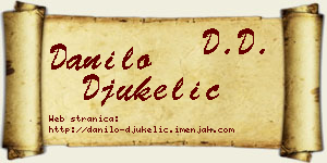Danilo Đukelić vizit kartica